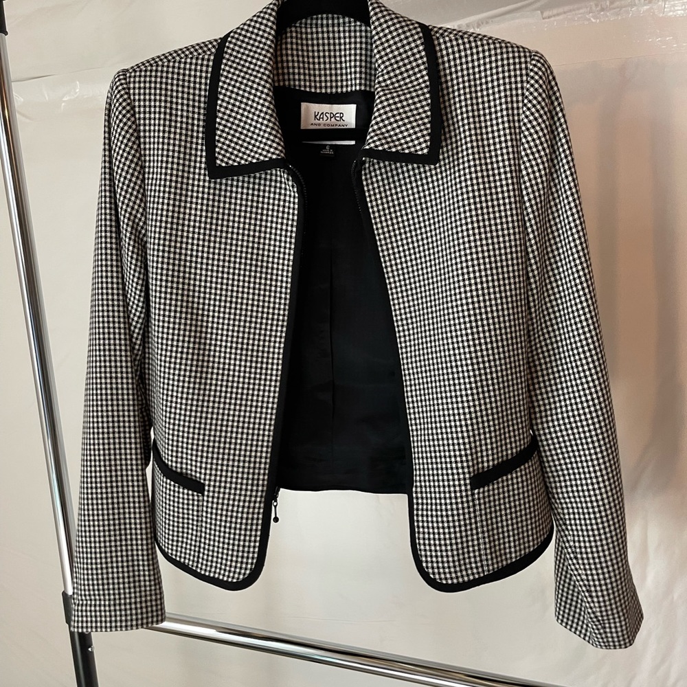 Vintage Gingham Zip Jacket